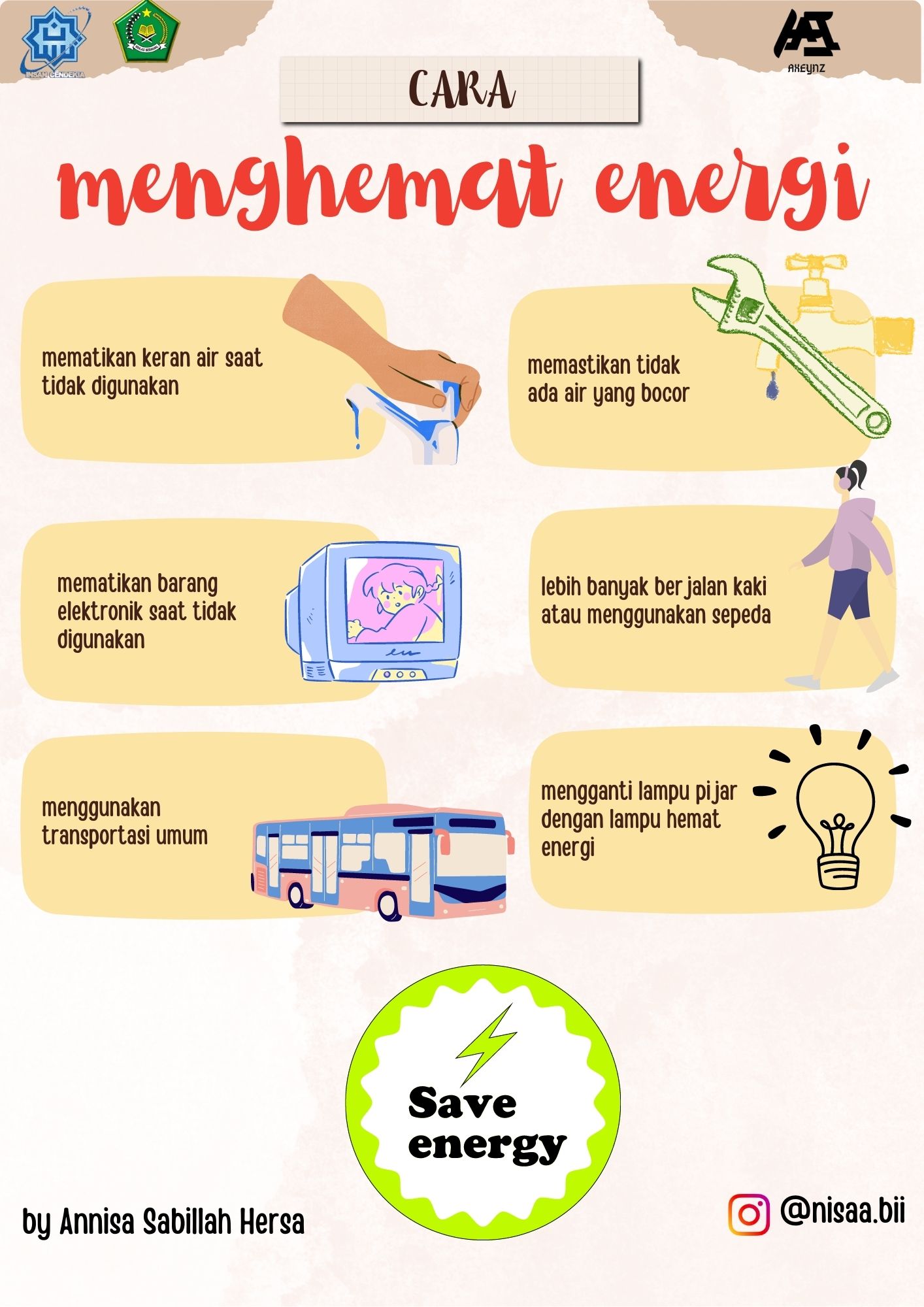 Teks Prosedur - Cara Menghemat Energi - ANNISA SABILLAH HERSA