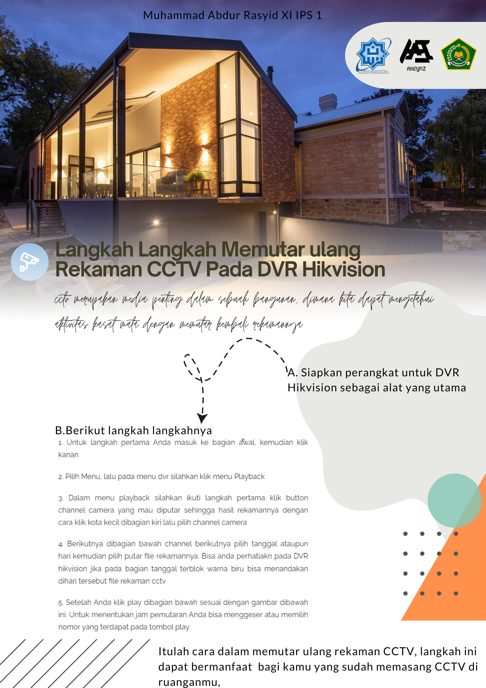 Teks Prosedur - Cara Memutar Ulang Rekaman CCTV - Muhammad Abdur Rasyid