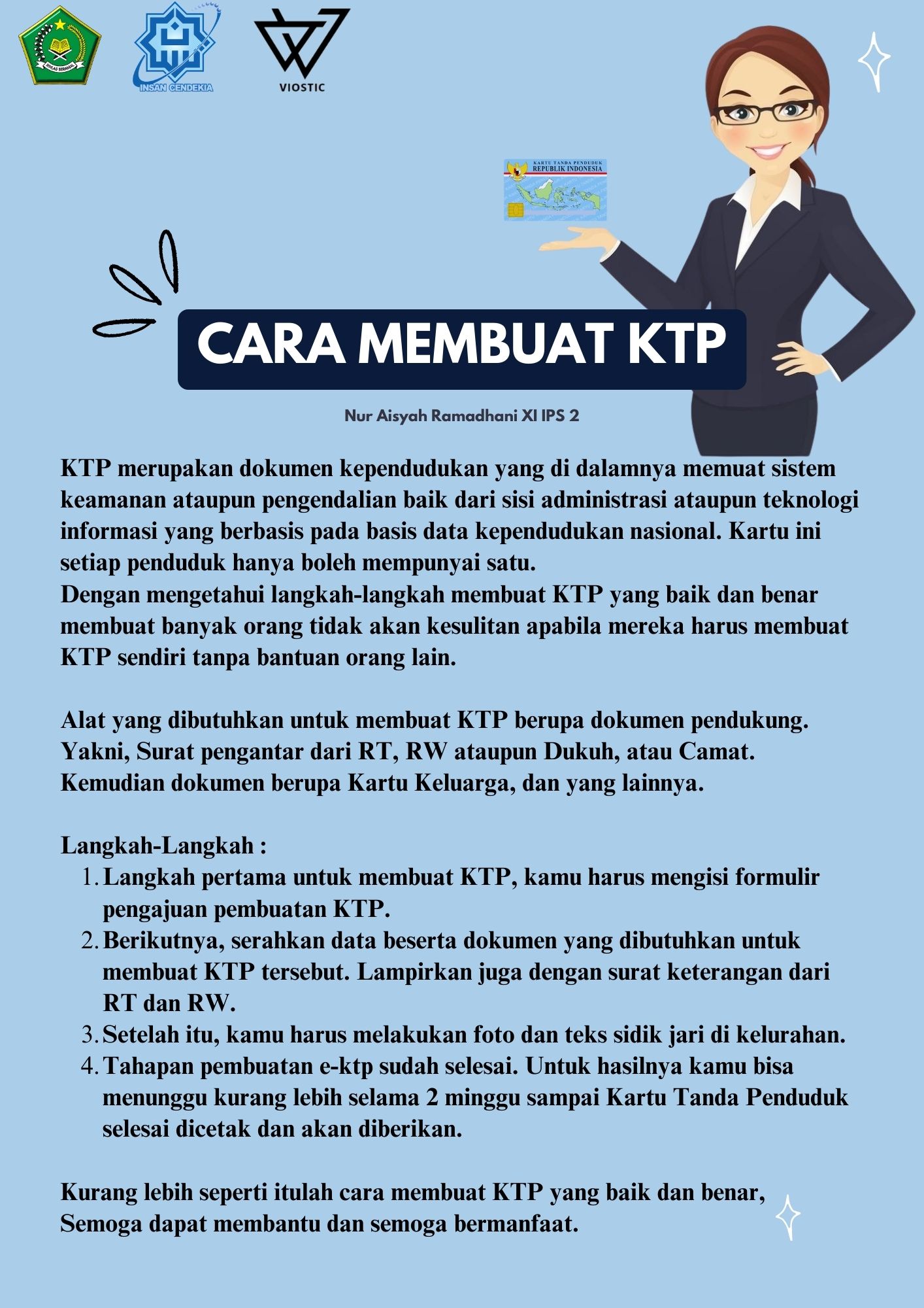 Teks Prosedur - Cara Membuat KTP - Nur Aisyah Ramadhani