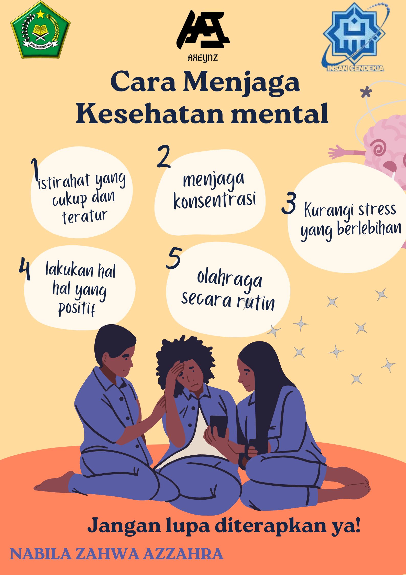 Teks Prosedur - Cara Menjaga Kesehatan Mental - Nabila Zahwa Azzahra