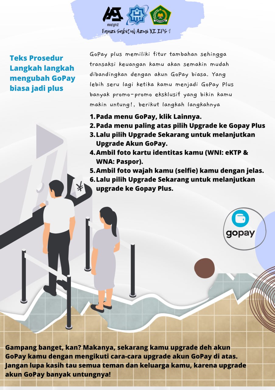 Teks Prosedur –  Langkah-langkah Mengubah Gopay Biasa Jadi Plus – Fauzi Sabitul Azmi