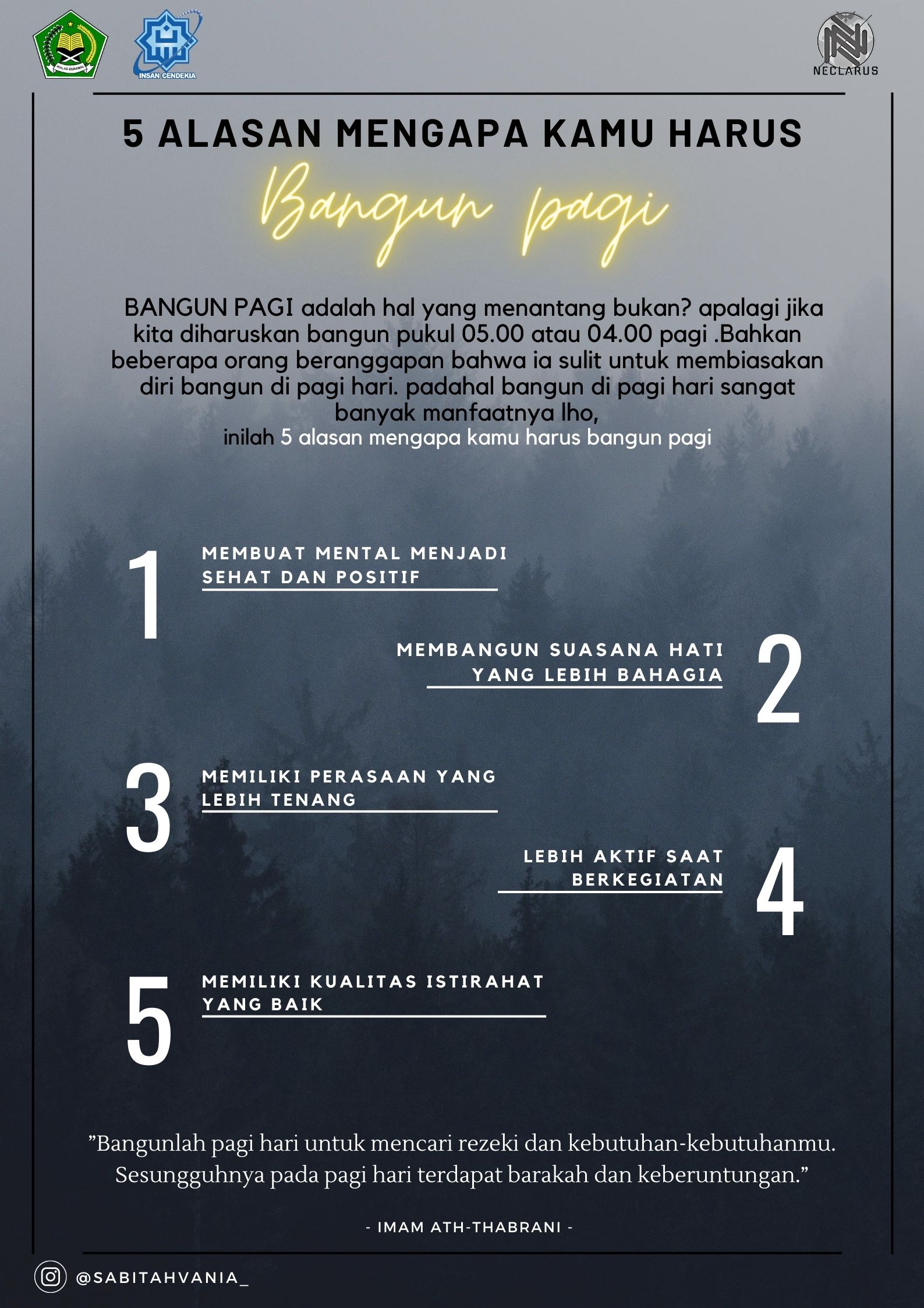 Poster Teks Eksposisi - SABITAH VANIA AZAHRA - X IPA 1