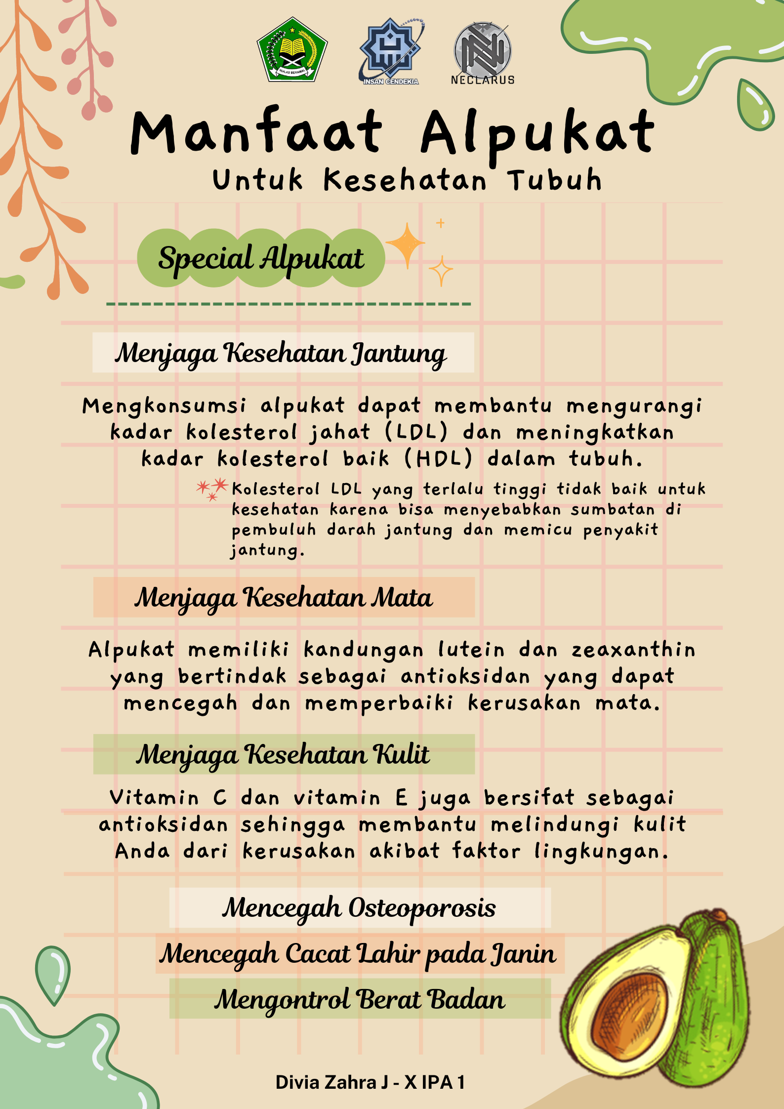 Poster Teks Eksposisi - Divia Zahra J - X IPA 1