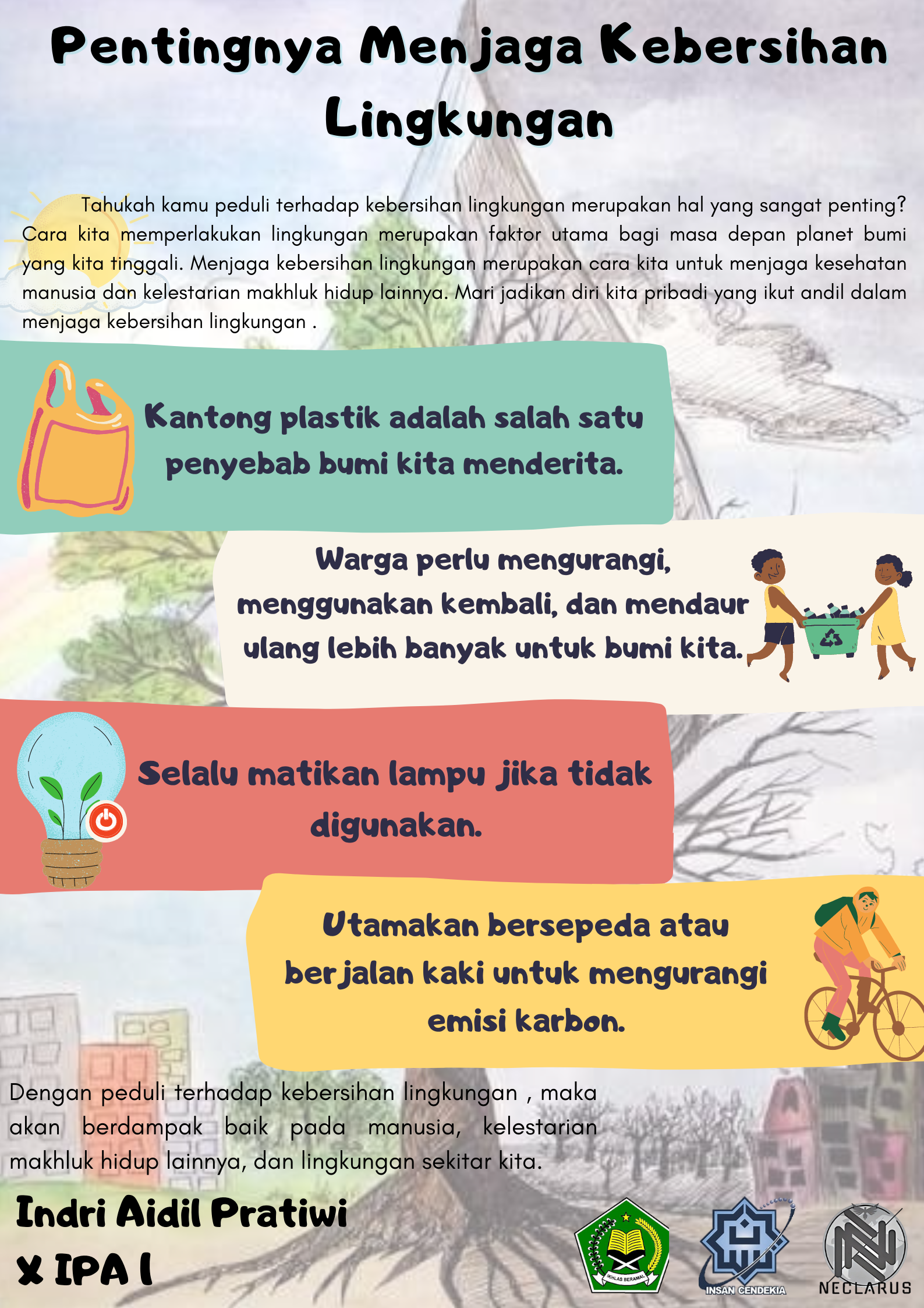 Poster Teks Eksposisi - Indri Aidil Pratiwi - X IPA 1